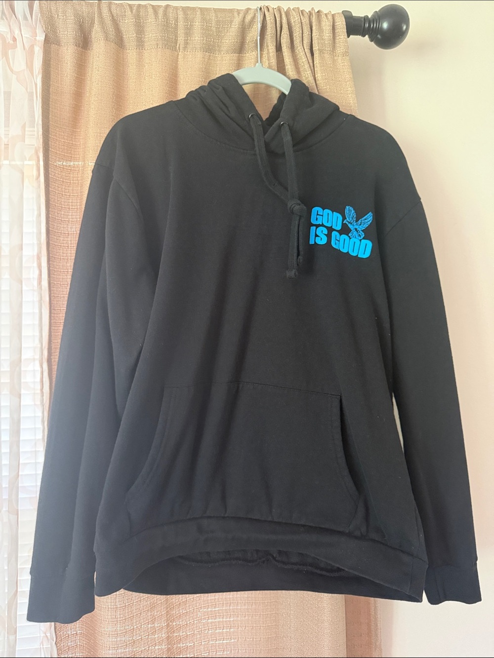Black Pullover “God is Good” Hoodie